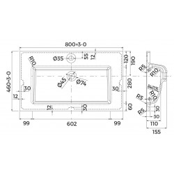Ensemble Meuble Sous-Vasque SALGAR Attila Vert L80cm et Plan Vasque ALTERNA Concerto Blanc L80cm - 104202 - 7458365