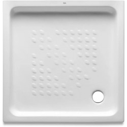 Receveur de Douche ROCA Italia Carré à Poser en Céramique 90x90cm Blanc - A3740HH000