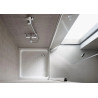 Receveur de Douche ROCA Italia Carré à Poser en Céramique 90x90cm Blanc