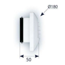 Bouche d'Extraction pour Ventilation Hygroréglable ANJOS Alizé 10/75m3/h