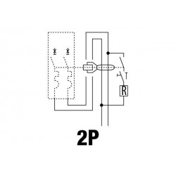 Bloc Différentiel Adaptable GEWISS Pour Disjoncteur MT-2P 25A Type AC Instantané Idn0,03a 2 Modules - GW94402