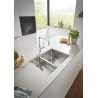 Mitigeur de Cuisine GROHE Minta Monocommande Évier Monotrou Bec U Orientable Mousseur Chrome - 32488000