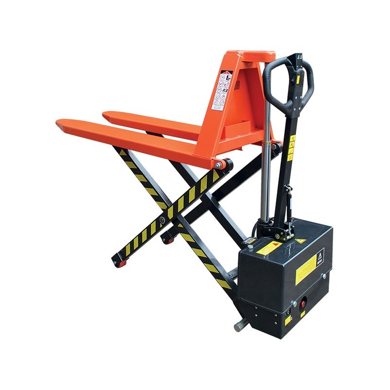 Transpalette Électrique Haute Levée STOCKMAN Longueur de Fourches 1140mm Charge 1000kg - JE6810 - A389305