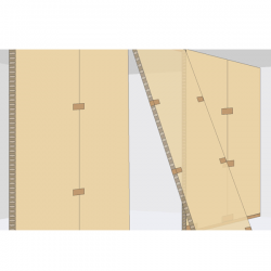 Panneau Cloison Alvéolaire Cartonné Thermo-Acoustique PLACO Placoplan 2,50x1,20m Ép.50mm