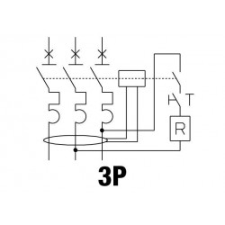 Disjoncteur Magnéto Thermique Différentiel GEWISS Compact MDC60 3P Courbe C20A 6000A-6kA/400V 3 Modules - GW94148