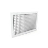 Grille d'Aération GRADA Double Deflex Acier 300x150 Blanc - GD130 - NEUVE