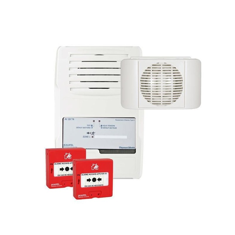 Pack Alarme Incendie KAUFEL ABB Type 4 1 Boucle - 534500