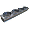 Plénum de Reprise Isolé M1 OME Taille L pour Gainable PEAD-RP PEAD-SP Piquages 4x250 - PLREP-MITSU-L - NEUF Déclassé