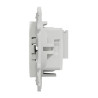 Prise TV/FM SCHNEIDER Odace Fin de Ligne pour Système en Série Blanc - S520452