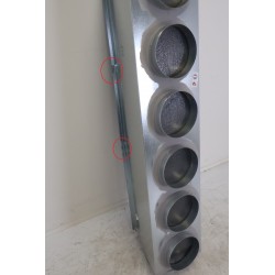 Plénum de Soufflage Isolé M1 OME Taille L pour Gainable PEAD-RP PEAD-SP Piquages 6x200