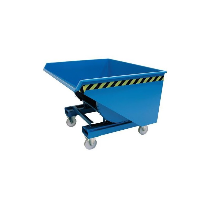 Benne Basculante 500L BAUER Avec Entrée de Fourches sur Roulettes - AK 50-A028014-A028002