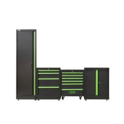 Ensemble de Meubles Modulaires pour Garage JBM Noir - E4MG - NEUF Déclassée