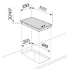 Table de Cuisson Électrique GLEMGAS 30x50 avec 2 Plaques Inox - GT320IX