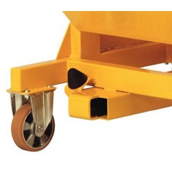 Benne Autobasculante 480L GOUBARD sur Pivot Central sur Roulettes