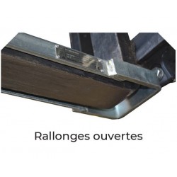Paire de Rallonges de Fourches Ouvertes STOCKMAN Galvanisées 2200x125mm Charge 1750kg