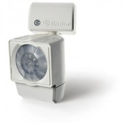 Détecteur de Mouvement Intérieur Mural FINDER Infrarouge 1NO 10A 230V AC  avec Capteur Crépusculaire - 180182300000