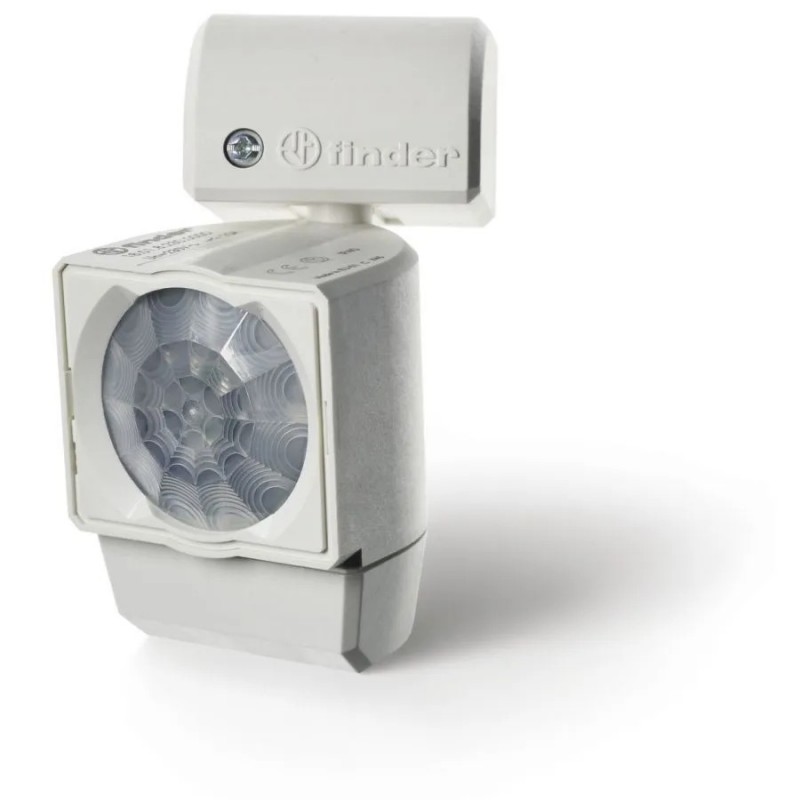 Détecteur de Mouvement Intérieur Mural FINDER Infrarouge 1NO 10A 230V AC  avec Capteur Crépusculaire - 180182300000