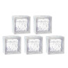 Brique de Verre LA ROCHÈRE Cubiver2 Nuagé Incolore pour Paroi de Douche 19,6x19,6x8cm - 60007JC