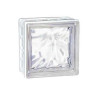 Brique de Verre LA ROCHÈRE Cubiver2 Nuagée Incolore pour Paroi de Douche 19,6x19,6x8cm - 60007JC