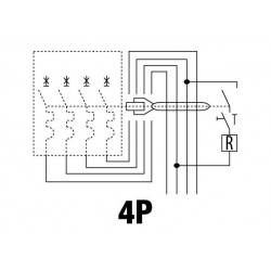 Bloc Différentiel Adaptable GEWISS Pour Disjoncteur MT-4P 25A Type AC Instantané Idn0,03a 3,5 Modules - GW94422