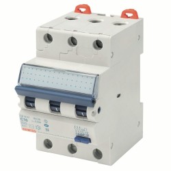 Disjoncteur Magnétothermique Différentiel GEWISS Compact MDC60 3P Courbe C 16A 6000A-6kA/400V 3 Modules - GW94147
