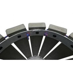 Poubelle Ronde avec Tendeur Extérieur 90L Escapade Gris Hauteur 77cm