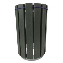 Poubelle avec Tendeur Extérieur 90L Escapade Gris Hauteur 77cm - A398117