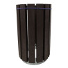 Poubelle Ronde avec Tendeur Extérieur 90L Escapade Marron
