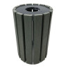Poubelle Ronde à Fente Extérieur 90L Escapade Gris