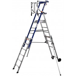 Escabeau Plate-Forme Individuelle Roulante DUARIB F7 Ultim Hauteur Fixe 7 Marches - 616907 - NEUF