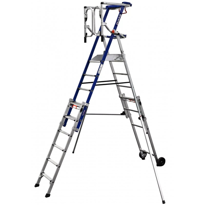 Escabeau Plate-Forme Individuelle Roulante DUARIB F7 Ultim Hauteur Fixe 7 Marches - 616907 - NEUF