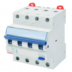 Disjoncteur Magnétothermique Différentiel Compact GEWISS MDC60 4P Courbe C 25A 6000A-6kA/400V 4 Modules - GW94169