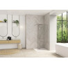 Paroi de Douche Fixe KINEDO Smart Design Solo L60cm Chromé Verre Transparent - PA900CTNE