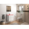 Meuble Sous-Vasque à Suspendre AQUARINE Prefixe Salle de Bain/Eau 2 Tiroirs Blanc - 241453