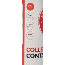 Lot de 5 Bombes Aérosol de Colle Contact Néoprène MOUSSE MONDE en Spray de 500ml  - LYMSPR500