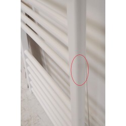 Sèche-Serviettes Eau Chaude 529W FINIMETAL Banga 21T050 Vertical Mural Blanc - BAN2150C