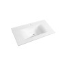 Plan Vasque Céramique à Poser AQUARINE Soft 1 Vasque L80cm Blanc - 814004 - NEUF