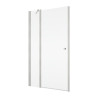 Porte de Douche RONAL Solino avec Partie Fixe en Ligne Verre Transparent - SOL13SM15007