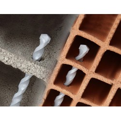 Foret Parpaing et Brique Creuse DIAGER Wallster Compatible SDS-Plus