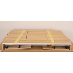 Meuble Sous-Évier de Cuisine NEOVA Décliq Déco 3 Portes Décor Chêne Naturel L120 cm - S13NA23PR120BT1