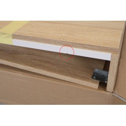 Meuble Sous-Évier de Cuisine NEOVA Décliq Déco 3 Portes Décor Chêne Naturel L120 cm - S13NA23PR120BT1