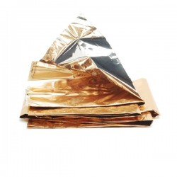 Lot de 200 Couvertures de Survie LCH MEDICAL Non Stérile Or/Argent 160x210cm - 72002