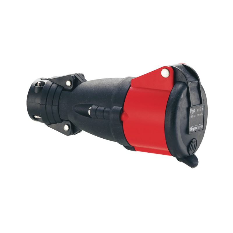 Prise Mobile Femelle LEGRAND Hypra IP44 16A 380/415V 3P+N+T Caoutchouc - 052294