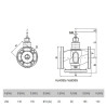 Vanne de Commande à 3 Voies ESBE VLB335 PN16 DN65 - 21221100