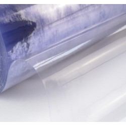Rouleau de 15m Nappe PVC Transparent Crystal  Largeur 140cm Épaisseur 0.8mm - CR80/100