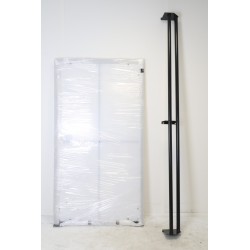 Abri de Parking avec Banc Assis-Debout et Panneau Frontal - A172268