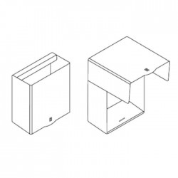 Corbeille Murale Intérieure Hall LEABOX Anti-Feu 23 Litres Gris - 175297