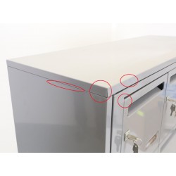 Bloc de 12 Boîtes aux Lettres LEABOX Collective Intérieur Mural - 3x4 - NEUF Déclassé