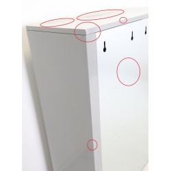 Bloc de 12 Boîtes aux Lettres LEABOX Intérieur Mural Gris - 3x4 - NEUF Déclassé