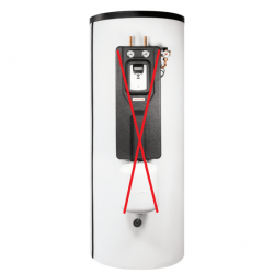 Ballon Préparateur Eau Chaude Solaire 400L CHAPPEE WSC 400 pour Chaudière ou Pompe à Chaleur - 7830850